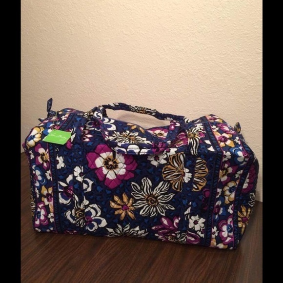 Vera Bradley Handbags - Vera Bradley African Violet Large Duffel Bag NWT